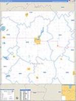 Palo Alto, Ia Carrier Route Wall Map